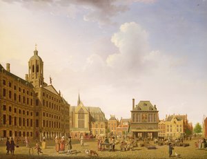 Plaza Dam - Ámsterdam, 1782